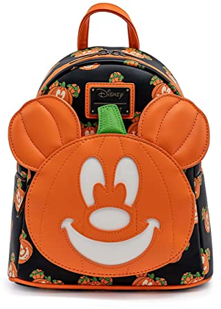 Loungefly Disney Mickey-O-Lantern Womens Double Strap Shoulder Bag Purse
