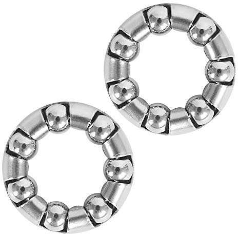 2 x Ersatzteile für Vorderradachse 3/16 Zoll x 7 Kugellager für Baby Trend Expedition, Navigator Kinderwagen, Stretch Fahrrad, Fahrrad