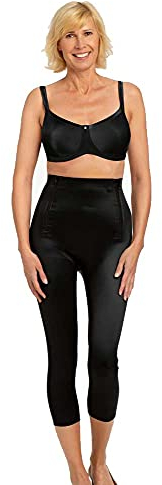 Amoena Damen Bermuda 2-Zip-BO | Black | Größe M | für Narbentherapie nach OP | Nahtlos | kein Einschneiden oder Abzeichnen | atmungsaktiv | Shapewear