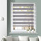 Grandekor Doppelrollo Klemmfix ohne Bohren Marmor Grau 40x140cm(Stoffbreite 36cm) Fenster Rollos für innen Klemmrollos Duo Rollos für Fenster ohne Bohren mit Bohren Privatschutz UV-Schutz Zebrarollo