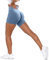 Unthewe Workout-Shorts für Damen, Kurze Hose, Sporthose, hohe Taille, nahtlos, für Fitnessstudio, Yoga, Booty-Shorts, Scrunch French Blue, Mittel