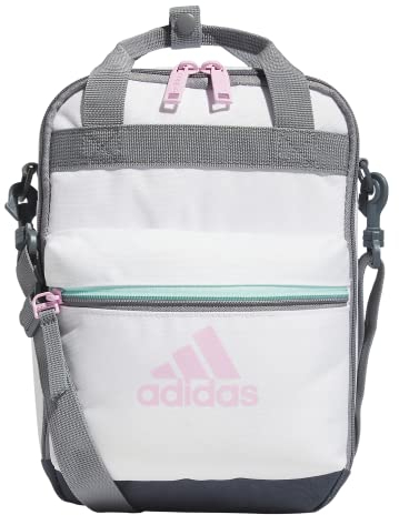 adidas Unisex Squad Isolierte Lunchtasche Tasche, Weiß/Orchid Fusion Purple, One Size