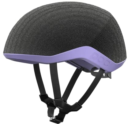 POC Unisex – Erwachsene Myelin Fahrradhelm, Uranium Black/Purple Amethyst, M (54-59cm)