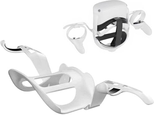MODJUEGO VR Wandhalterung mit Haken, Aufbewahrungsregal für Oculos Quest 2, Pico 4, Pico 3, PS5 VR Brille und Griff, Aufbewahrungsgriff, Wandaufbewahrungsständer, Zubehör