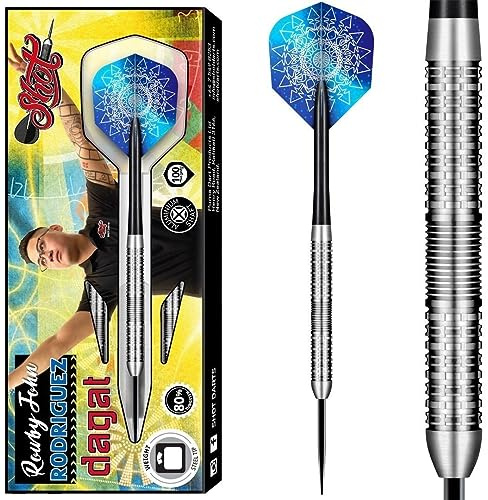 Shot Steel Darts Rowby John Rodriquez Dagat 80% Tungsten Steeltip Darts Steeldart Dartpfeile Set (23 Gramm)