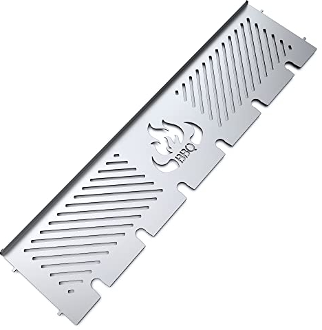 teileplus24 WR03-425-F Multifunktions- Warmhalterost | für Napoleon Gasgrill Rogue | Edelstahl | mit Logo & Drumstick Halterung