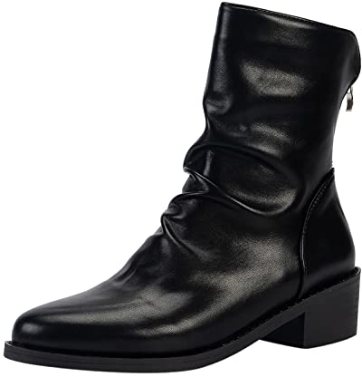 Stivali Gomma Donna Pioggia Fashion Scarpe da Donna Stivali Motocross 45 Stivali Estivi Donna Traforati Morbidi Stivali Donna Ciabatte Donna Eleganti Sandali Donna con Tacco e-Nero 38