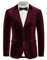 Samt Sakko Herren Hochzeit Party Pailletten Anzug Weihnachten Smoking Herren Glitzer Sakko Rot M