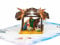 Magic Moments® Weihnachtskrippe 3D Pop-Up Karte – Weihnachtskarte mit Maria, Josef und Jesuskind – Herzliche 3D Weihnachtsgrußkarte für Familie, Freunde und Liebste mit magischem Umschlag