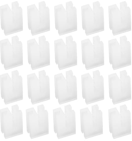 20pcs Inserts Anti-Vibrations pour Radiateur 10x14mm Packers de Support Radiateur Protecteur de Support de Radiateur Domestique pour Crochets de Radiateur à Plaque Étui de Protection Blanc
