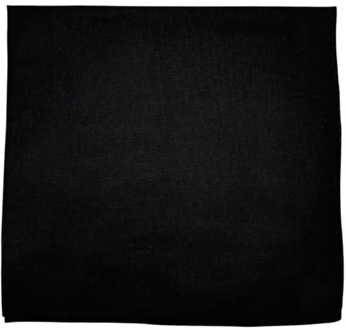 MDSTYLE Einfarbiges Bandana aus 100% Baumwolle, 56 x 56 cm – Halstuch, Kopftuch, Nickituch, Haarband und Baumwolltuch für Damen und Herren