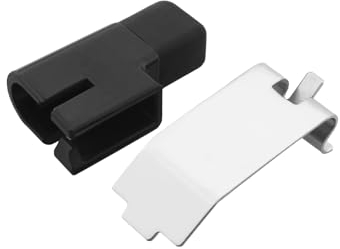 2-Piece Car Fuel Flap Repair Kit 7H0809948 7H0809932 Compatible with VW T5 T5.1 T6 Transporter Fuel Tank Connection Shock Absorber and Fuel Catcher Spring Clip