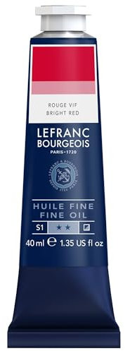 Lefranc Bourgeois Huile Fine Tube 40ml Rouge Vif