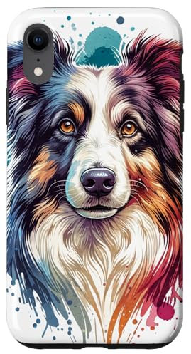 iPhone XR Border Collie Dog Artwork Case