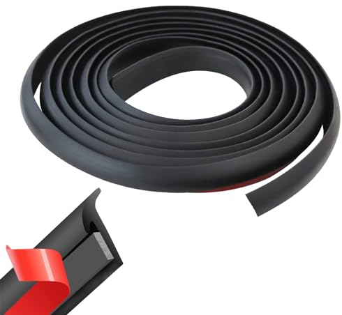 AUTOXBERT 8M/26FT Dichtung T Form Auto Tür Gummidichtung Selbstklebend Dichtungsreifen Vorderseite Windschutzscheibe für Auto Tür Fenster Dekor Flexibel Wasserdicht