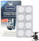 8pcs Coffee Machines Cleaning Tablets Espresso Machine Cleaning Tablets Descaling for Clean Internal Parts, Portafilter, Inaccessible Areas