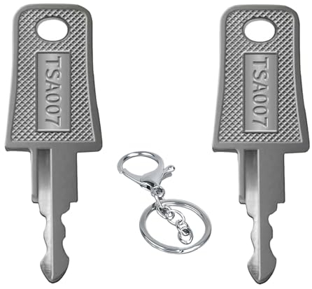 DELAIHUIL TSA Schlüssel 007 2 Stück ,TSA007 Schlüssel Multifunktionale Gepäckschlüssel, Master Key für TSA007 ,Compatible with Luggage Suitcase Password Locks TSA Lock