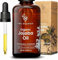 THE OGANICS® Jojoba Oil 100ml - Organic, 100% Pure Cold-Pressed - Natural Moisturiser for Face, Body, Hair, Beard & Nails – Vegan, Cruelty-Free – Amber Glass Bottle with Pipette