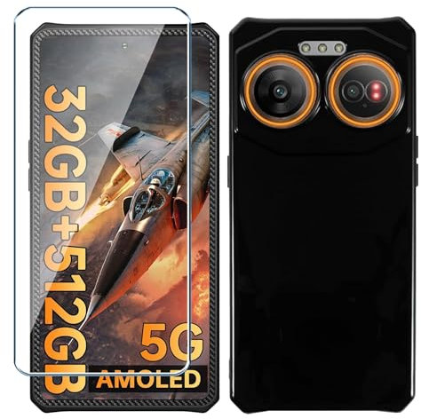 Xiangyun Funda para IIIF150 Air 2 Ultra Carcasa con 1 X Cristal Templado Membrana Película Protectora - Silicona Negro Suave TPU Bumper Case Estuche Caso (6.78)