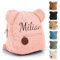 Générique Sac Personnalisable Enfant, Brodé Sacs à Dos Pour Enfant Personnalisé Sac a Dos Pour Filles Et Garçons Sacs à Dos Pour L'école Et Le Voyage Mini Sac à Dos Teddy (Rose)
