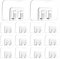 100 Pcs Outdoor Lights Hooks, Outdoor String Light Hooks with Adhesive Strips for Christmas, Patio,Garden Balcony Decor, Self Adhesive Cable Holders for Hanging