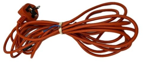 Genuine 6m Long Orange Power Cable Flex Lead Plug For Flymo Lawnmowers & Grass Trimmers