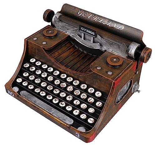 Alipis Vintage Schreibmaschine Retro Schreibmaschinen Modell Deko Für Zuhause Antike Kunstwerk Tischdekoration Für Wohnzimmer Und Regal