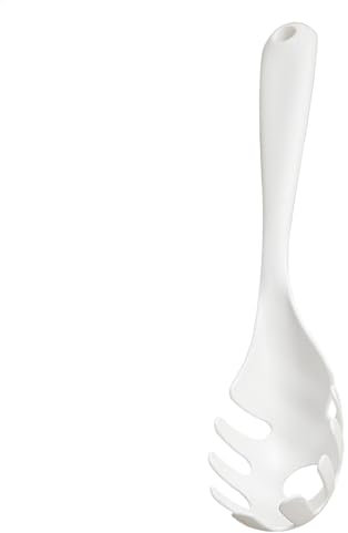 Cucchiaio per pasta con denti, cucchiaio per servire la pasta con denti, forchetta per denti con manico lungo, strumento resistente al calore da cucina, cucchiaio per tagliatelle per hotel,