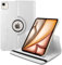 World biz Custodia rotante per iPad Air 13 M2 (2024) A2898 / A2899 / A2900, rotazione a 360 gradi Smart Custodia protettiva, Auto Wake/Sleep, iPad Air 13 (bianco)