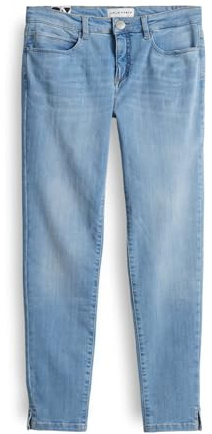 OPUS PANTS Damen Skinny | ENJA Bright Skinny Jeans Low Rise mit Powerstretch Light Sky Blue, 38 L28