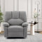 HOMYEDAMIC Relaxsessel mit Liegefunktion, TV-Sessel mit Seitengriff, 150 kg belastbar, Hellgrau