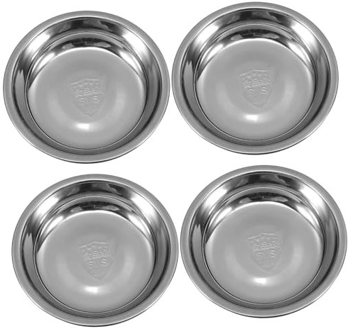 Gatuida Plateau Rond Pour Sachets De Thé Vrac Contenant De Rangement Soucoupe Acier Inoxydable Support De Table Pour Ustensiles