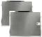 vhbw 2x filtro anti-grasso compatibile con Miele DA5330D cappa da cucina - 39,1 x 31,5 x 0,9 cm, acciaio inox