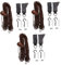 DOITOOL 3 Set Di Accessori Per Tende In Bambù Clip Per Parabrezza Da Soffitto Per Tapparelle Tende Oscuranti Trasparenti Per Auto Romane Complete Senza Perline Per Finestra