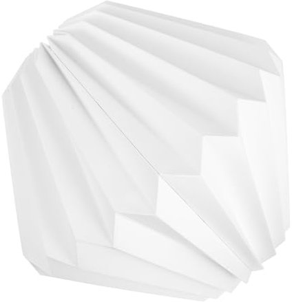 Tofficu Origami Laterne Pendelleuchtenschirm Esszimmerlampenschirme Wohnzimmerlampenschirm Deckenlampenschirm Hängelampenschirm Faltbarer Lampenschirm Lampenschirme Kleines Weißes Papier