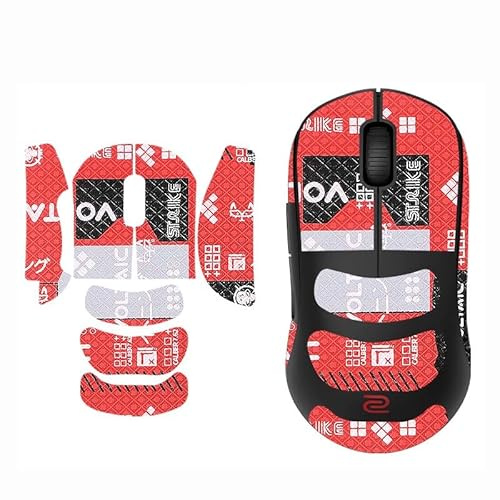 Mouse Bande antidérapante pour souris de jeu Zowie U2, rouge complet