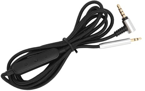 BAFOVY 2,5 Mm auf 3,5 Mm Kopfhörerkabel, Geflochtener Draht mit Inline-Mikrofon und Lautstärkeregler, für QC25 QC35 QC45 NC700 Kopfhörer
