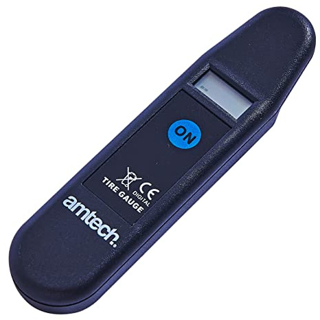 Amtech Digital Tyre Pressure Gauge, 0 150 psi / 0.15 10 bar with Auto Shut-Off & LCD Display, for Accurate Vehicle Tyre Monitoring.