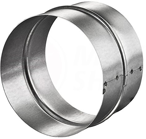 MKK Rohrverbinder Ø 80 mm PVC-ALU-Flex-Rohr Aluminium Flexschlauch Aluflexrohr Verbinder Verbindungsstück Nippel Lüftung Rohr Wickelfalzrohr
