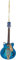 Broadway Gift Co Navy Fade E-Gitarre 12,7 cm Holz Hängeornament mit roter Geschenkbox