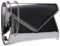 SwankySwans Damen Lenny Clutch, One Size, silber, One Size
