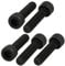 sourcing map 5pcs M6x25mm Vis Filetage à Gauche Six Pans Creux Boulon Noir 12,9 Classe