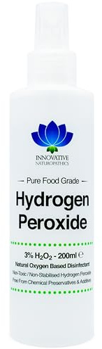 Peroxyde d'hydrogène de qualité alimentaire 3% - Flacon pulvérisateur de 200 ml
