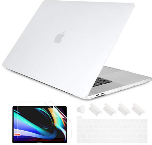 DONGKE Kompatibel mit älteren MacBook Pro 16 Zoll Hülle 2020 2019 A2141, matte KunststoffHartschalenhülle & Tastaturabdeckung für MacBook Pro 16 Zoll mit Retina & Touch Bar passend für Touch ID,