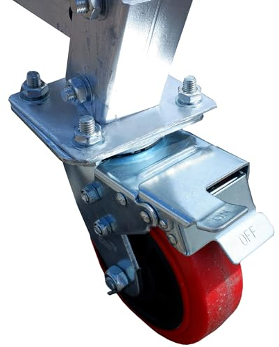 HIBO Strandtrailer – Demontierbarer Trailer mit Kielstütze – Leichtgewicht 21 kg – Verzinkter Stahl – Kugelgelagerte breite Räder – Für Motorboote, Gummiboote, Ruderboote und Segelboote