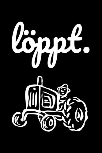 Löppt.: Jahreskalender 2021 Kalender Notizbuch A5 mit altem Trecker für einen Landwirt in der Landwirtschaft