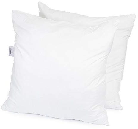 H&F Heimtextilien Top Qualität Kissen 80x80 2er Set | Allergiker Kopfkissen mit Oeko-TEX Zertifiziert | Bezug: 100% Mikrofaser | Füllung: 1100 Gramm Polyester