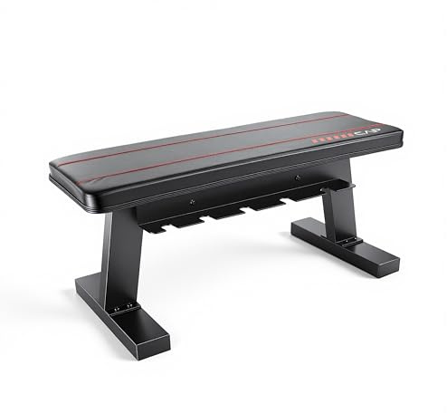 CAP Barbell Flat Weight Bench with Dumbbell Storage – Home Gym Bench for Strength Training, Dumbbell Workouts & Space-Saving Organization