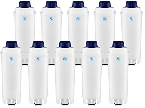 10 Wasserfilter Filterpatronen ersetzt Filterpatrone DLSC002 SER3017 5513292811 kompatibel mit Kaffeemaschine Delonghi BCO EC ESAM ECAM ETAM EPAM Dinamica Eletta Magnifica PrimaDonna EcoDecalk