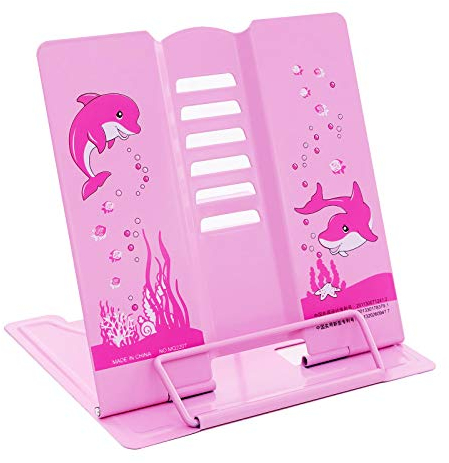 Buchstützen Buchständer Leseständer Buchstützen Buchständer Book Stand buchständer Kinder Buchständer Schule Leseständer Passend für Küche und Büro als Kochbuchhalter und Leseständer Buchstütze (Rosa)